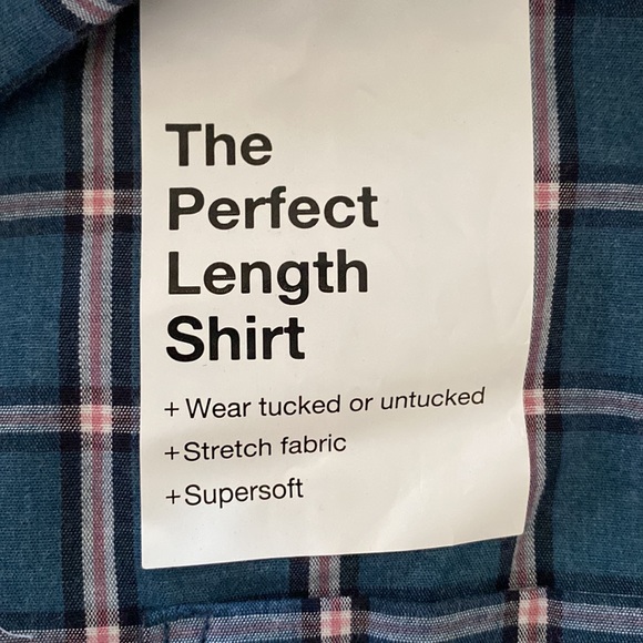 Sonoma Blue Gridlock Plaid Long Sleeve Button Up Shirt Men's XL NWT - Picture 5 of 8